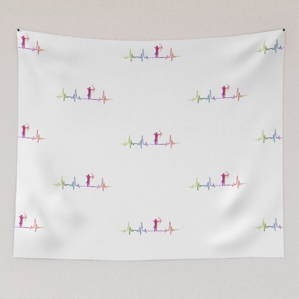 Item preview, Archery heartbeat watercolor designed and sold by loves789.