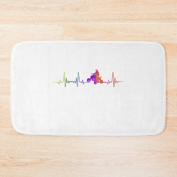 Item preview, ATV bicycle heartbeat watercolor  designed and sold by loves789.