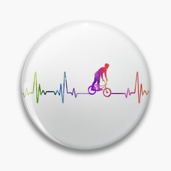 Item preview, BMX heartbeat watercolor designed and sold by loves789.