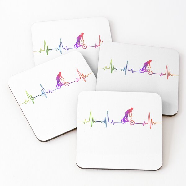 Item preview, BMX heartbeat watercolor designed and sold by loves789.
