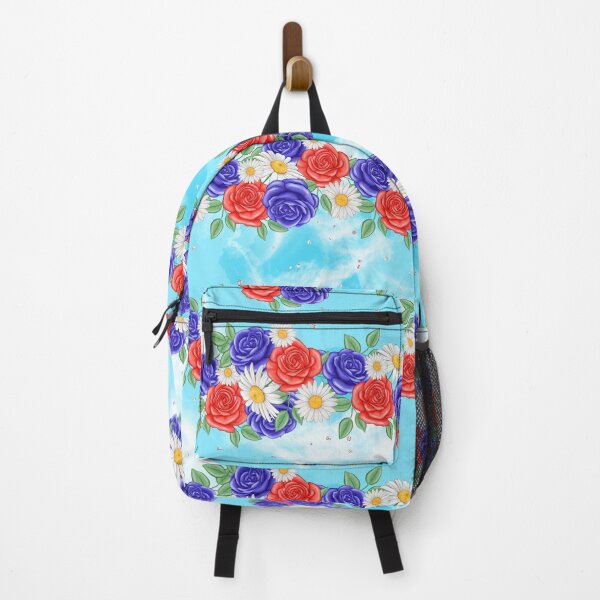 Item preview, Cute Floral Stripe Pattern in Teal designed and sold by PurpleMt.