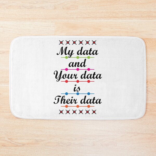 Item preview, My data is bigger than yours..white tee designed and sold by KAYS34.