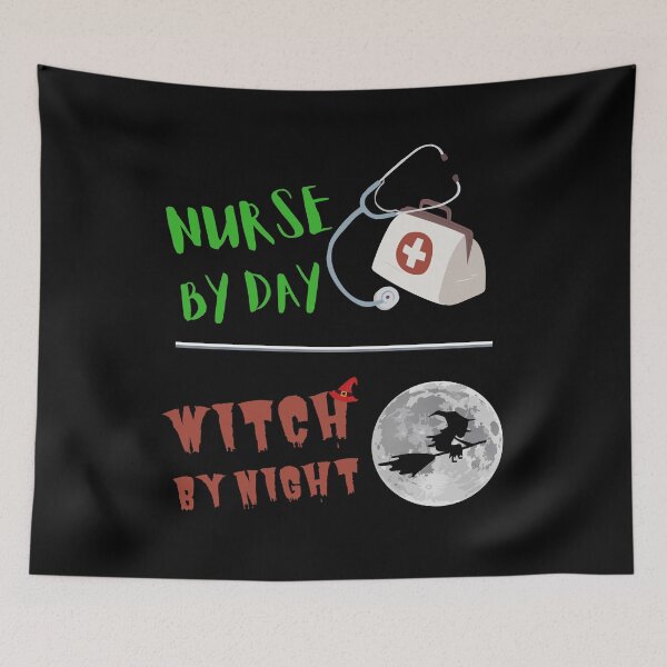 Item preview, Nurse By Day Witch By Night designed and sold by Quadghouls.