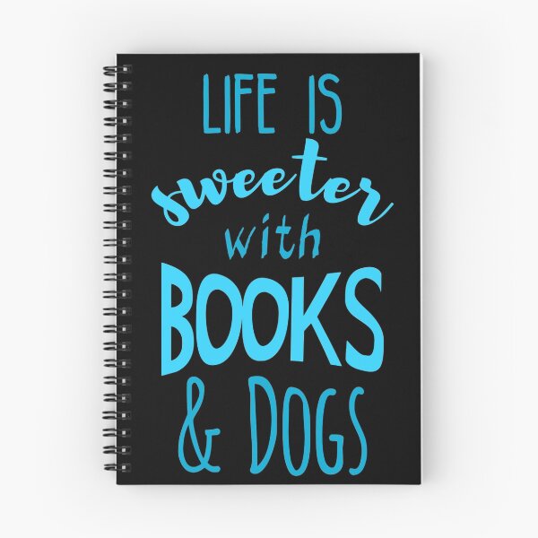 Item preview, life is sweeter with books and dogs designed and sold by FandomizedRose.