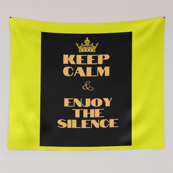 Item preview, KEEP CALM AND ENJOY THE SILENCE designed and sold by charlesjewel.
