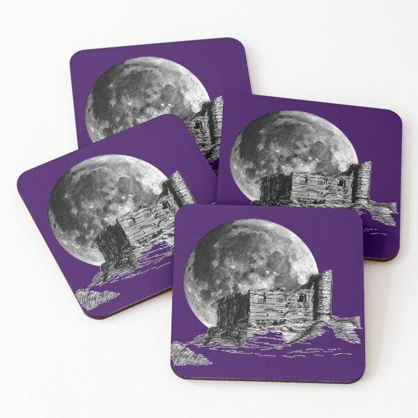 Item preview, Old Stone Castle Ruins in the Moonlight designed and sold by FictiveArt.