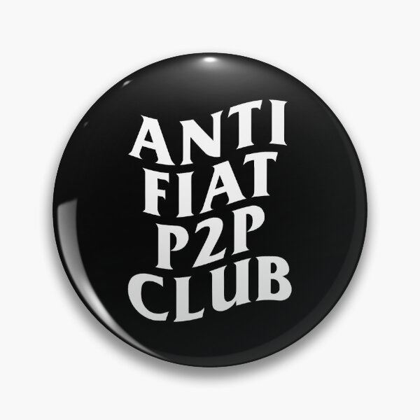 Item preview, Anti Fiat P2P Club (Black) designed and sold by Liberancaps.