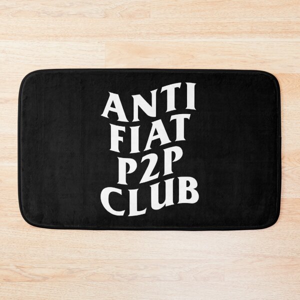 Item preview, Anti Fiat P2P Club (Black) designed and sold by Liberancaps.