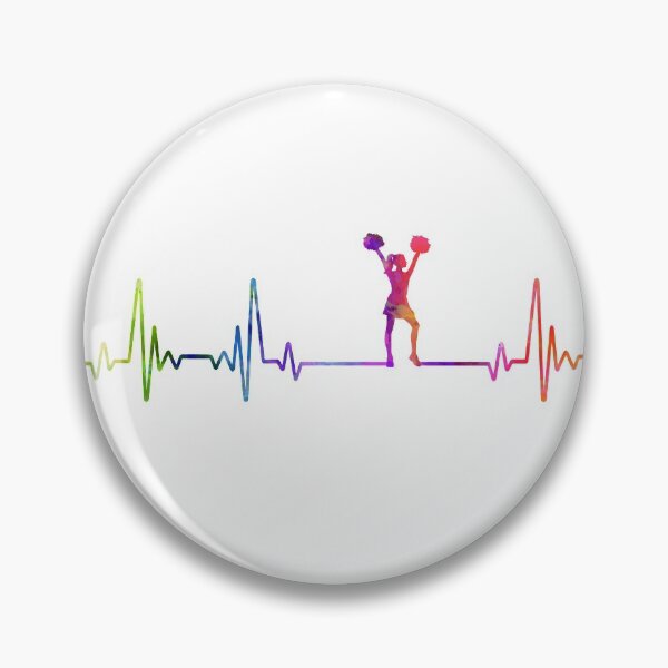Item preview, Cheerleader heartbeat watercolor designed and sold by loves789.