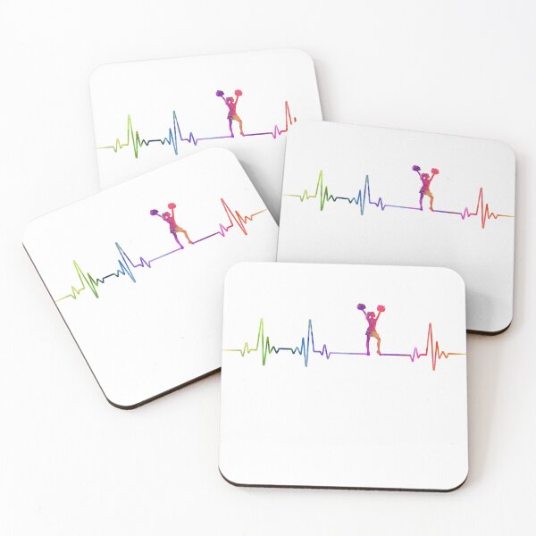 Item preview, Cheerleader heartbeat watercolor designed and sold by loves789.