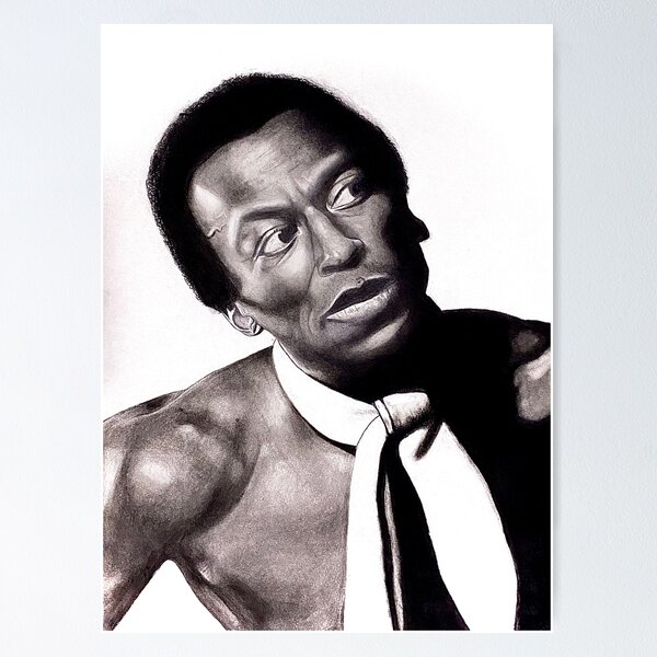 Item preview, Miles Davis Realism Charcoal Drawing designed and sold by mandikopec.