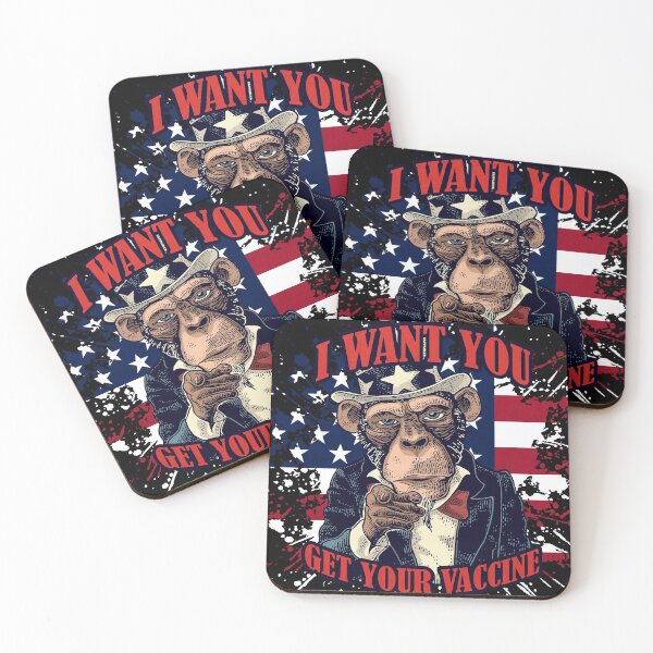 Item preview, I want you, get your vaccine, American flag designed and sold by creativitygood.