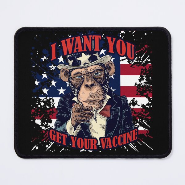 Item preview, I want you, get your vaccine, American flag designed and sold by creativitygood.