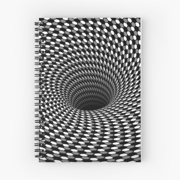 Item preview, Ilusión óptica Hexágono Panal Gris Blanco Negro Agujero Vórtice designed and sold by hyproinc.