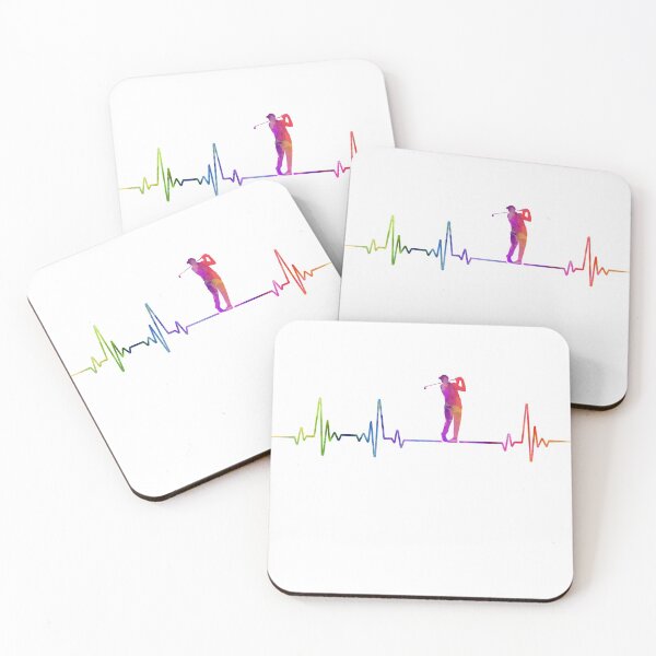 Item preview, Golf heartbeat watercolor designed and sold by loves789.