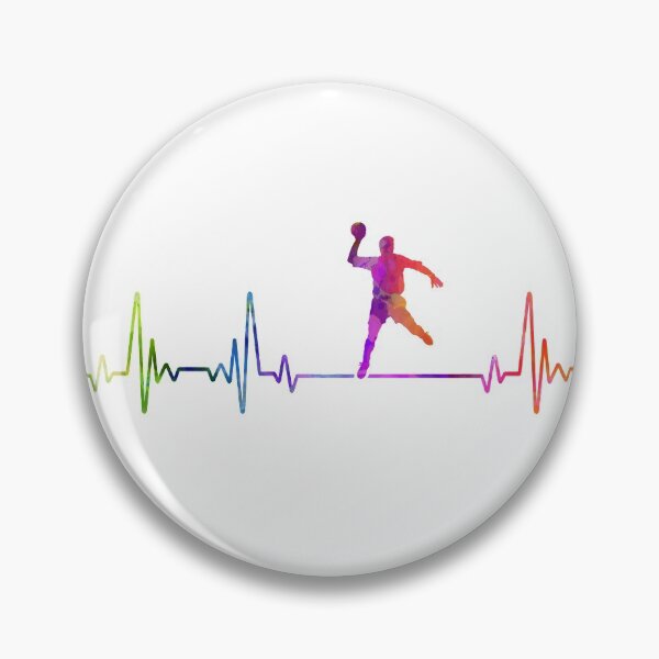 Item preview, Handball heartbeat watercolor designed and sold by loves789.