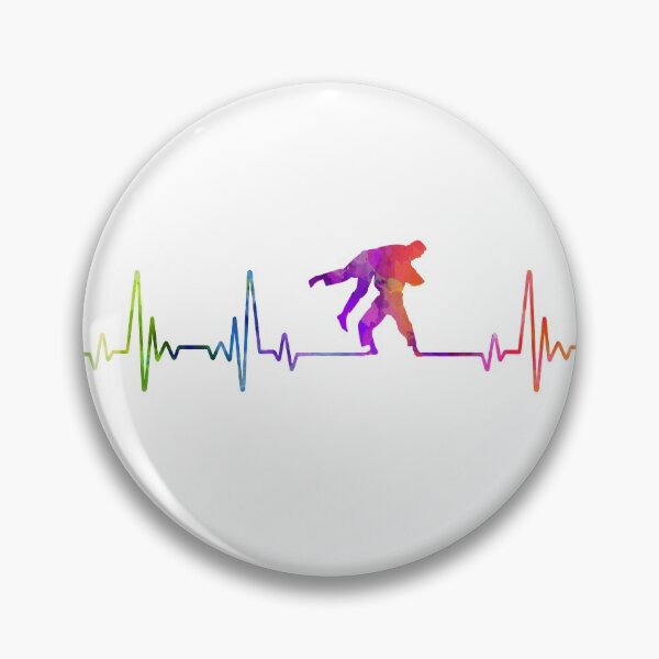 Item preview, jiu jitsu heartbeat watercolor designed and sold by loves789.