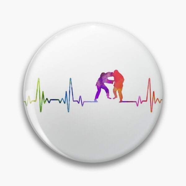 Item preview, Judo heartbeat watercolor designed and sold by loves789.