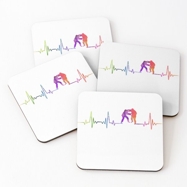 Item preview, Judo heartbeat watercolor designed and sold by loves789.