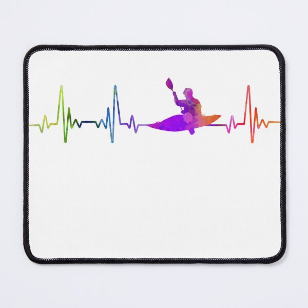 Item preview, Kayaking heartbeat watercolor designed and sold by loves789.