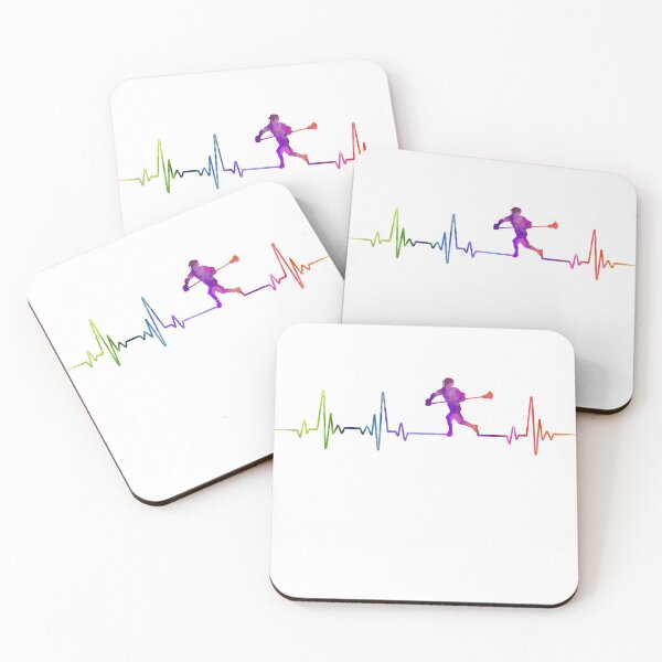 Item preview, LACROSSE heartbeat watercolor designed and sold by loves789.