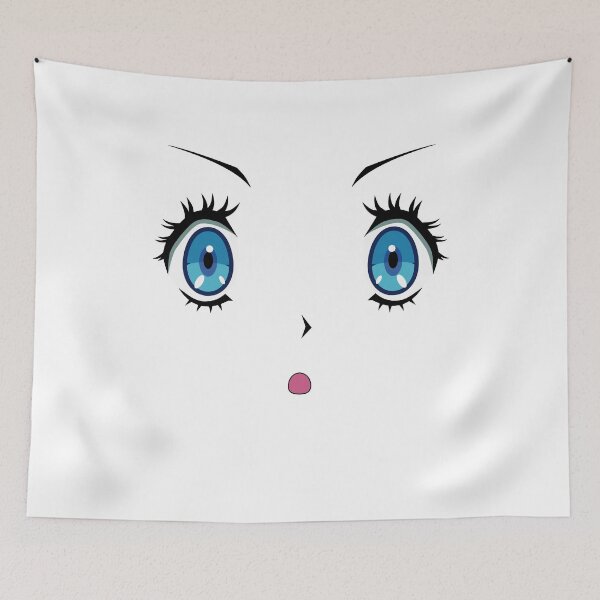 Item preview, cute anime face designed and sold by Blazing-Art.