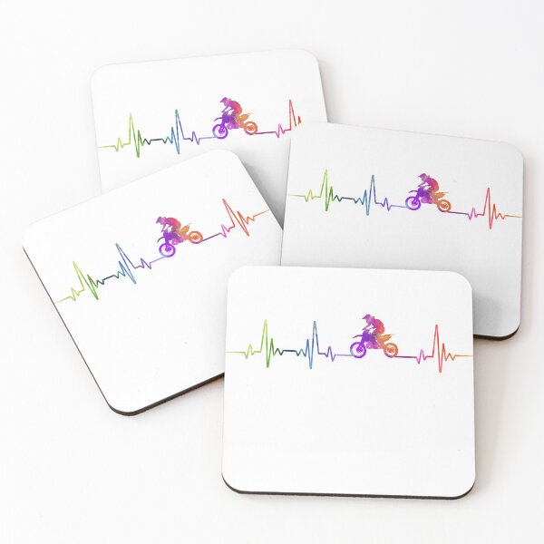 Item preview, Motocross heartbeat watercolor designed and sold by loves789.