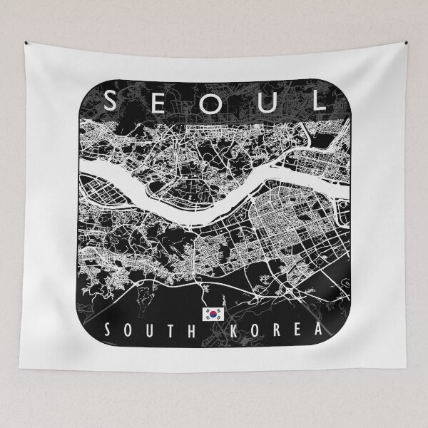 Item preview, SEOUL MAP SOUTH KOREA designed and sold by hatimelhag.