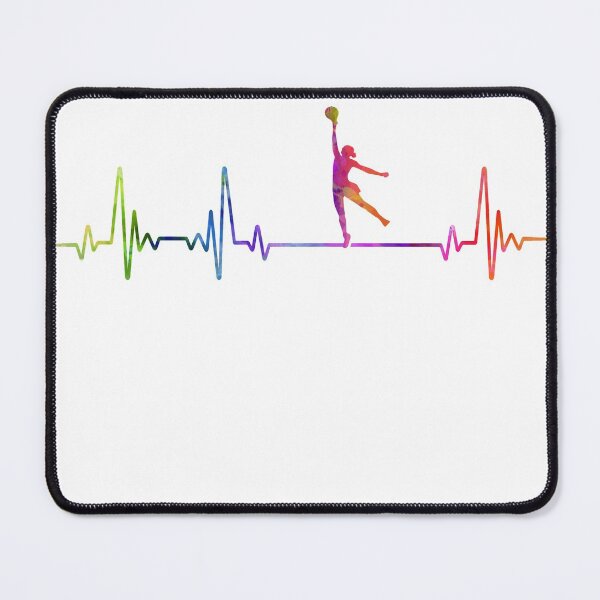 Item preview, Netball heartbeat watercolor designed and sold by loves789.