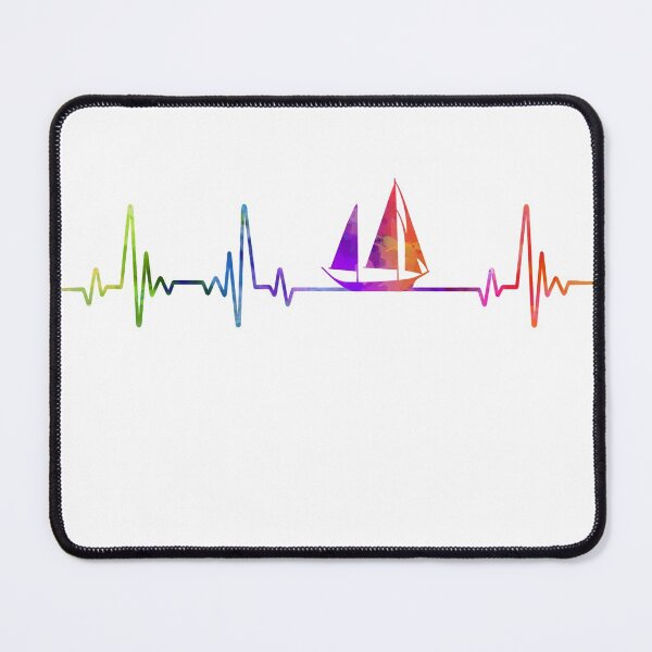 Item preview, Sailing heartbeat watercolor designed and sold by loves789.