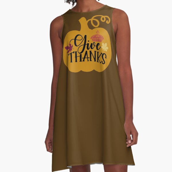Give Thanks A-Line Dress