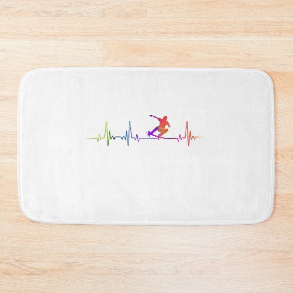 Item preview, Skateboarding heartbeat watercolor designed and sold by loves789.