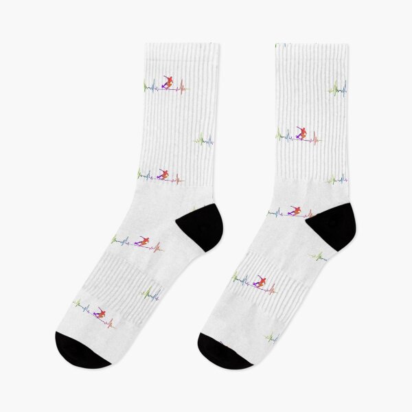 Item preview, Skateboarding heartbeat watercolor designed and sold by loves789.