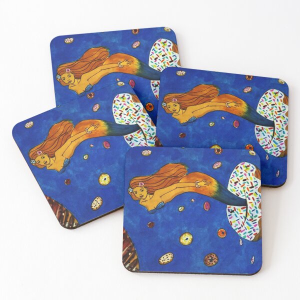 Item preview, Donut Mermaid designed and sold by LataArtStudio.