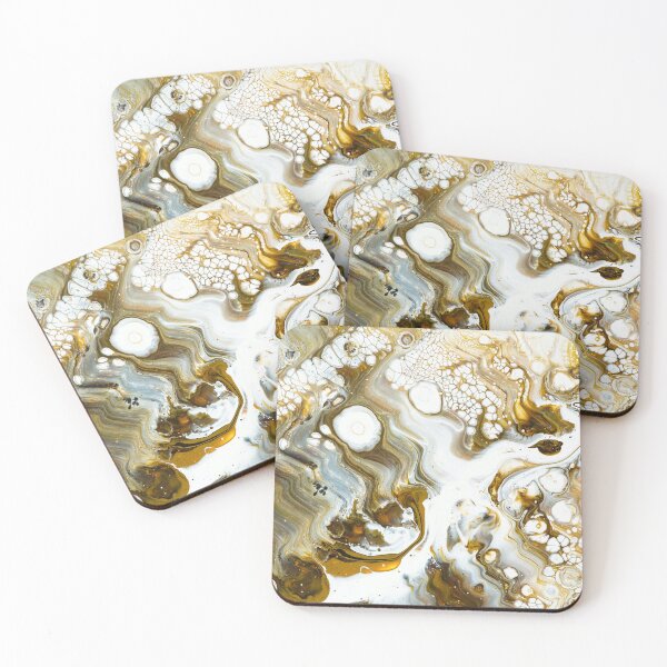 Item preview, White and Brown Marble Art designed and sold by BEyourself be.