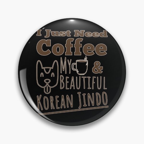 Item preview, Beautiful design perfect for korean jindo owners who loves coffee and dogs. It can be also given as a national  designed and sold by PlusPlayStore.
