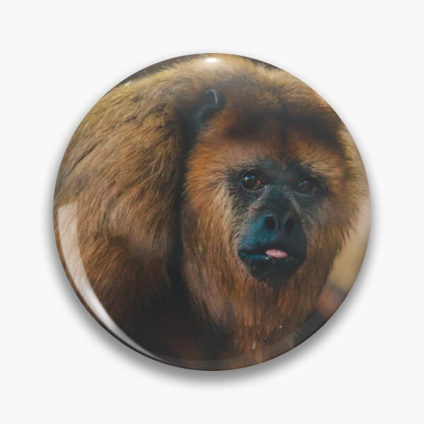 Item preview, Howler Monkey peering out at the zoo designed and sold by Michael Deemer.