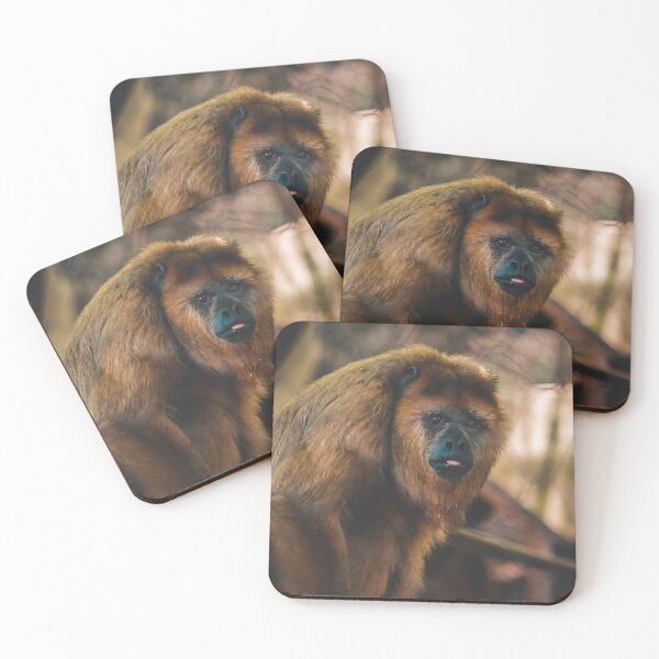 Item preview, Howler Monkey peering out at the zoo designed and sold by Michael Deemer.