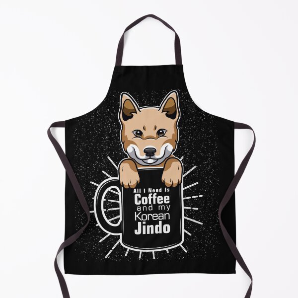 Item preview, Beautiful design perfect for korean jindo owners who loves coffee and dogs. It can be also given as a national dog day(August 26), international coffee day(October designed and sold by PlusPlayStore.