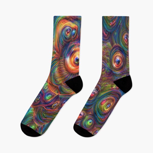 Item preview, psychedelic vibrant line art pattern designed and sold by BelAnnGrey.