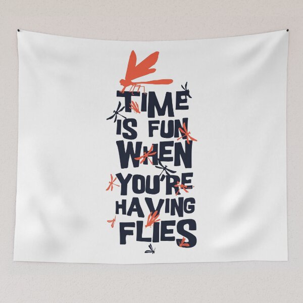 Item preview, Time Is Fun When You're Having Flies - Funny Illustration designed and sold by Studio  Six.