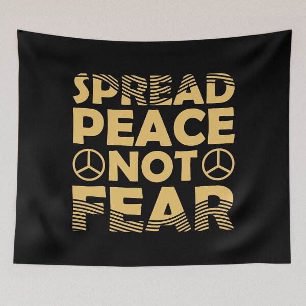 Item preview, Spread peace not fear designed and sold by PODapparel.