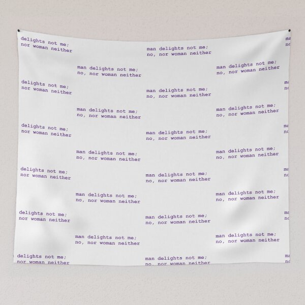 Item preview, man delights not me (purple) designed and sold by got-tori.