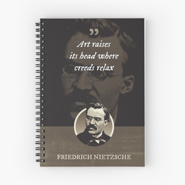 Item preview, Friedrich Nietzsche - Art raises its head where creeds relax designed and sold by Syahrasi.