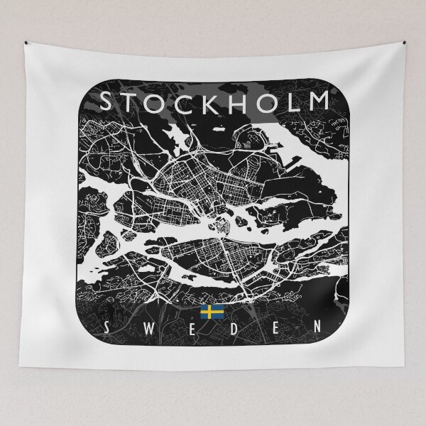 Item preview, STOCKHOLM MAP SWEDEN designed and sold by hatimelhag.