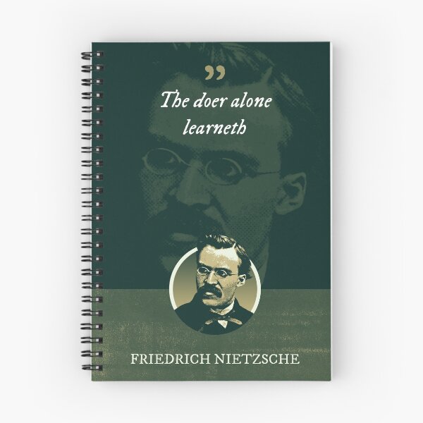 Item preview, Friedrich Nietzsche - The doer alone learneth designed and sold by Syahrasi.
