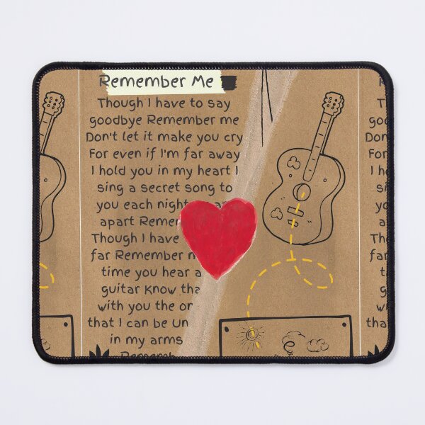 Item preview, remember me Coco Movie Song - collage art - Coco fan art, duvet, covers, sticker, T-shirt, Magnet, Hardcover Journals, Sweatshirt, Cards, Poster, Framed Art Print, Photographic, Metal Print, Kids Mask designed and sold by SpiralStairShop.