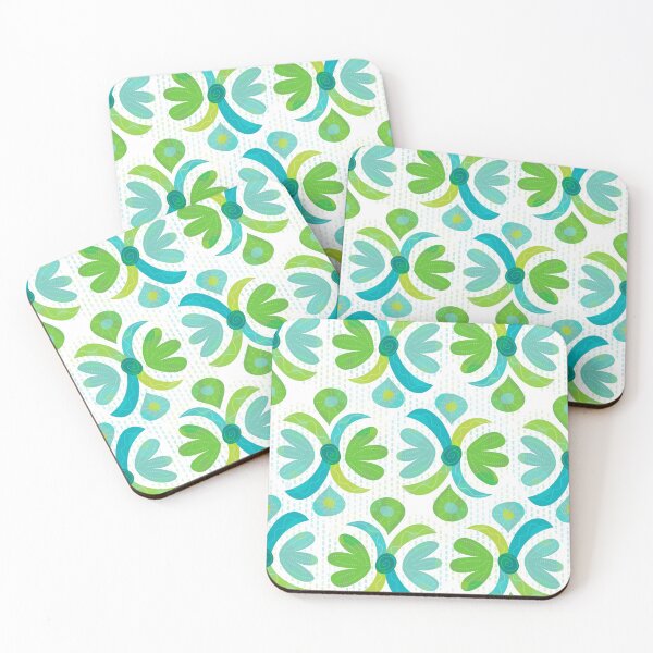 Item preview, Strange Paisley in Blues & Greens on Textured White (pattern) designed and sold by PaisleyMcNoodle.