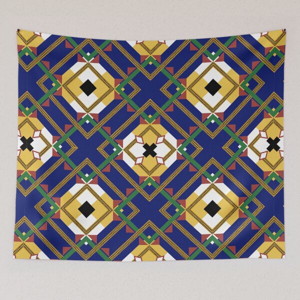 Item preview, Luxury square navy blue and golden tone NG1 designed and sold by KaranSaengarun.