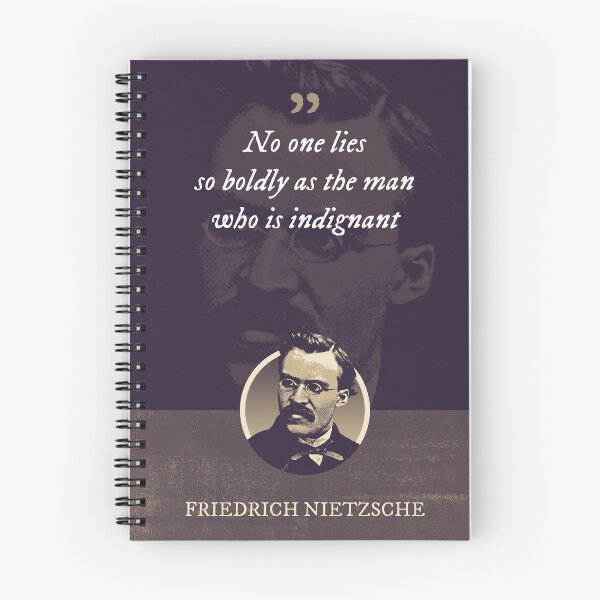 Item preview, Friedrich Nietzsche - No one lies so boldly as the man who is indignant designed and sold by Syahrasi.